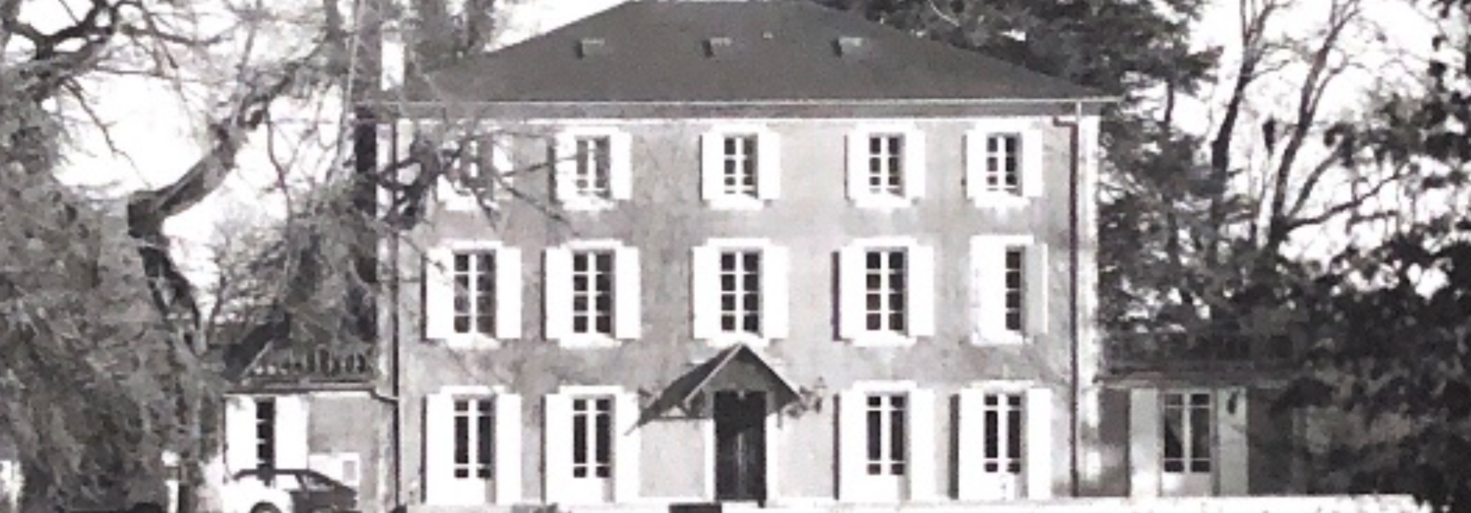 Le Manoir de Boutaric en noir et blanc